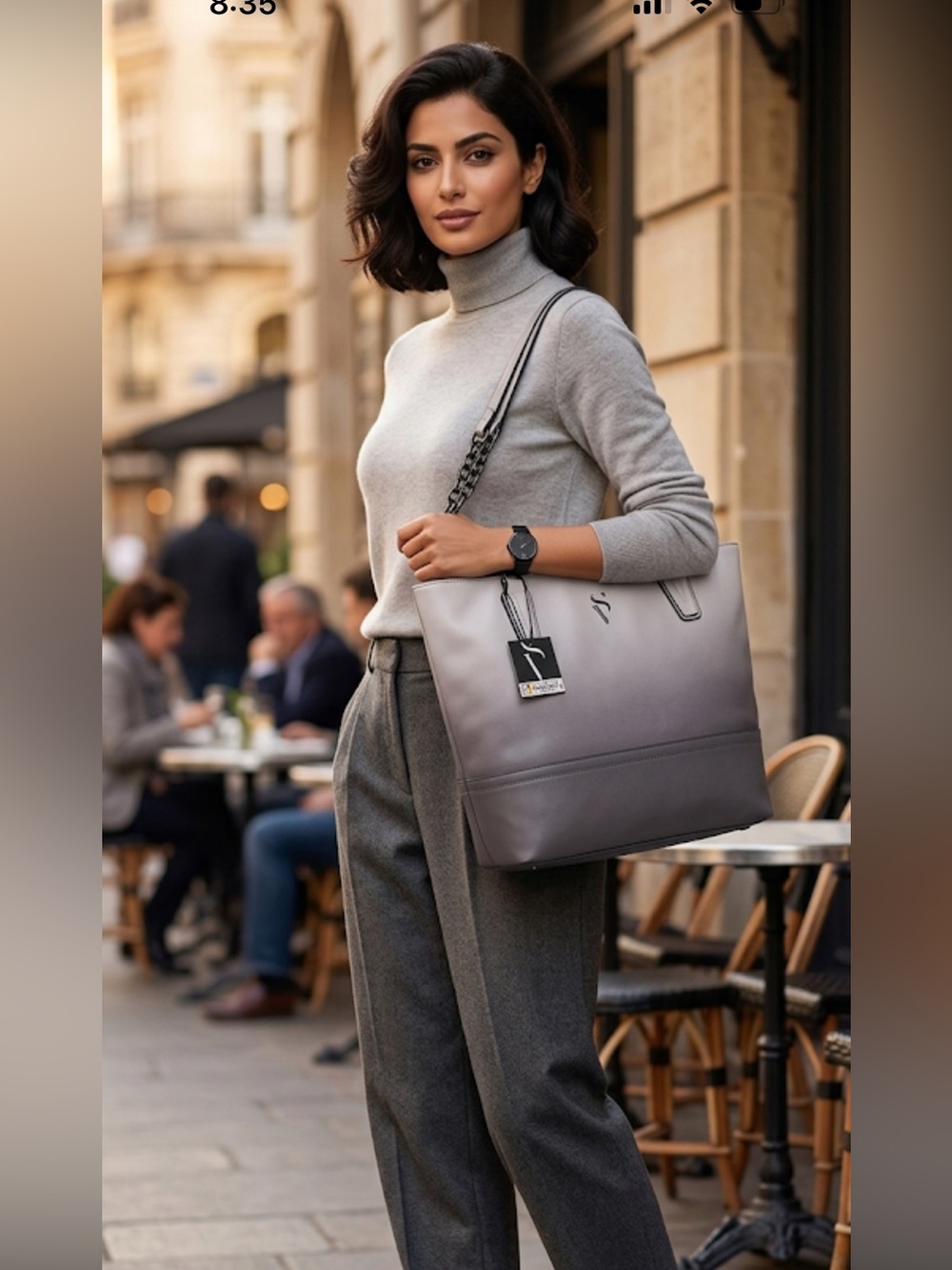 Simply Vera Vera Wang Chic and functional, this brand new purple tote bag